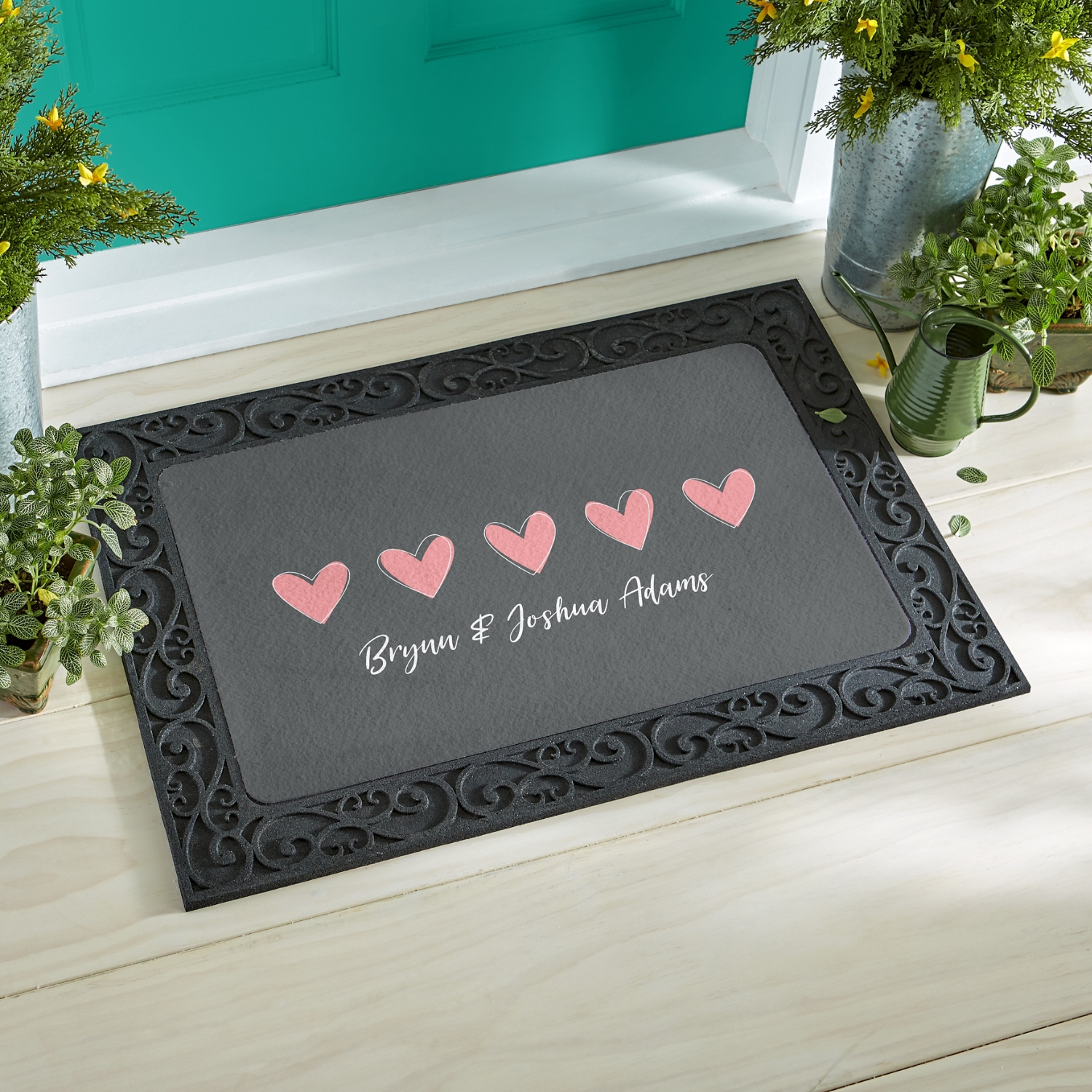 Hearts Doormat