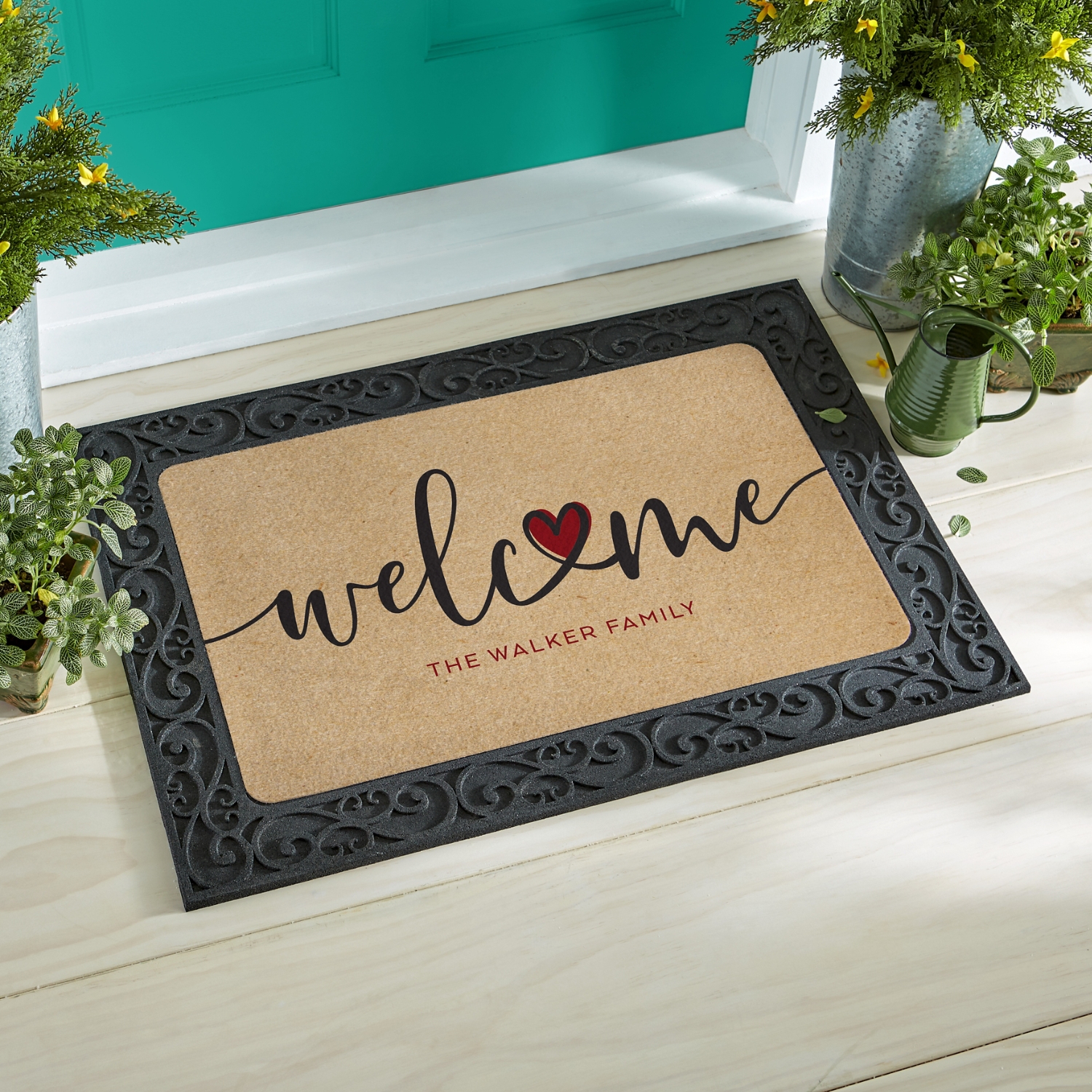 Welcome Heart Doormat