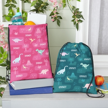 Dinosaurs Drawstring Bag