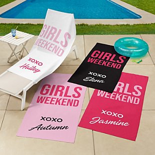Girls Weekend Beach Towel