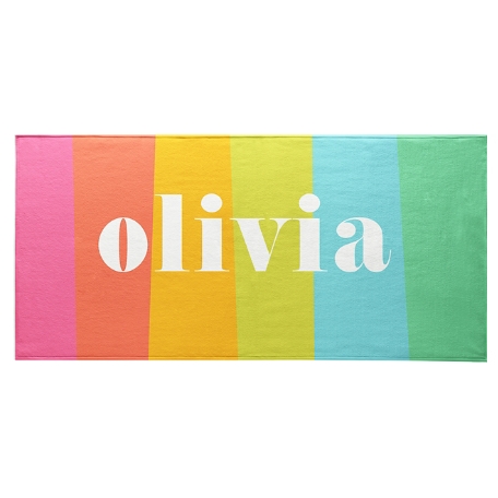 Sorbet Rainbow Beach Towel-Standard