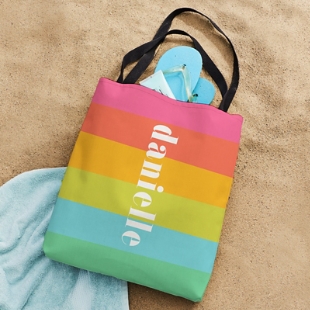 Sorbet Rainbow Tote                               