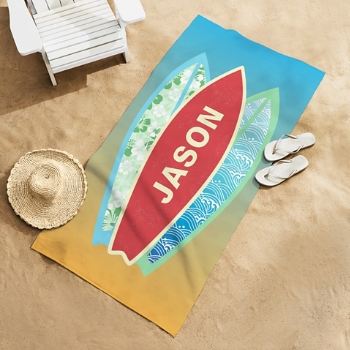 Surfboard Beach Towel