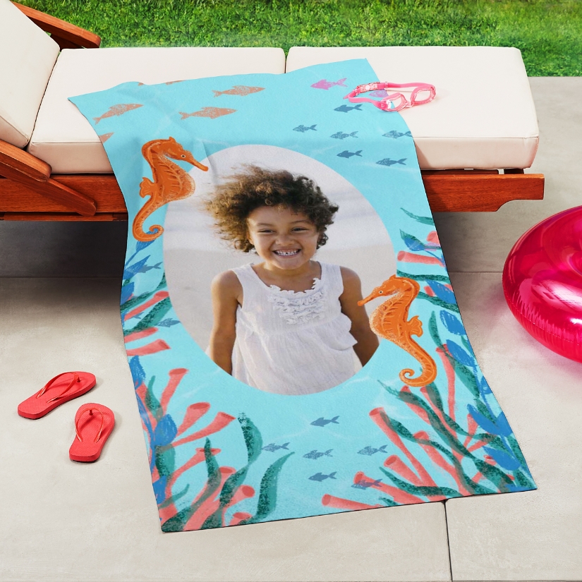Under the Sea Photo Beach Towel | Personal Creations