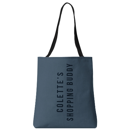 Monochrome Name Tote - Blue