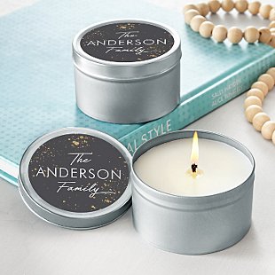 Family Name Canister Candle