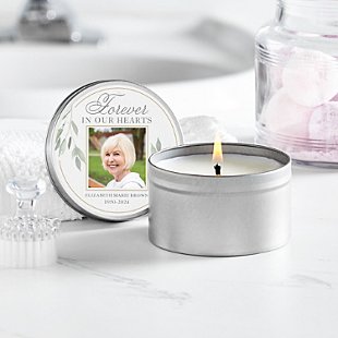 Forever In Our Hearts Photo Canister Candle