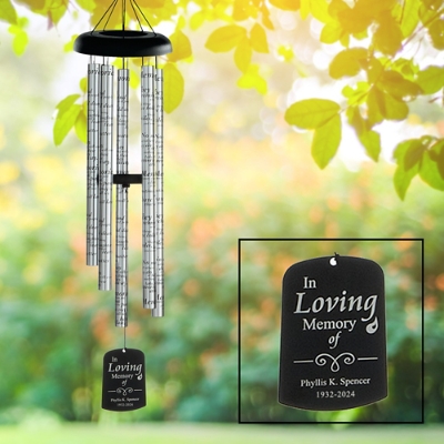 Commemorative Sonnet 44-inch Personalized Wind Chime