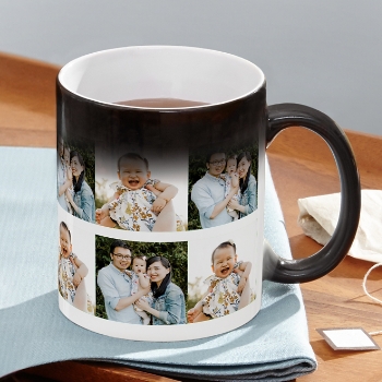 Captivating Multi-Photo Personalized Color Changing Mug