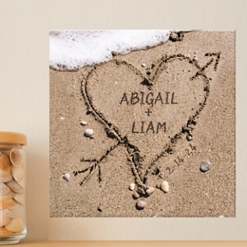 Beach Love Personalized Canvas