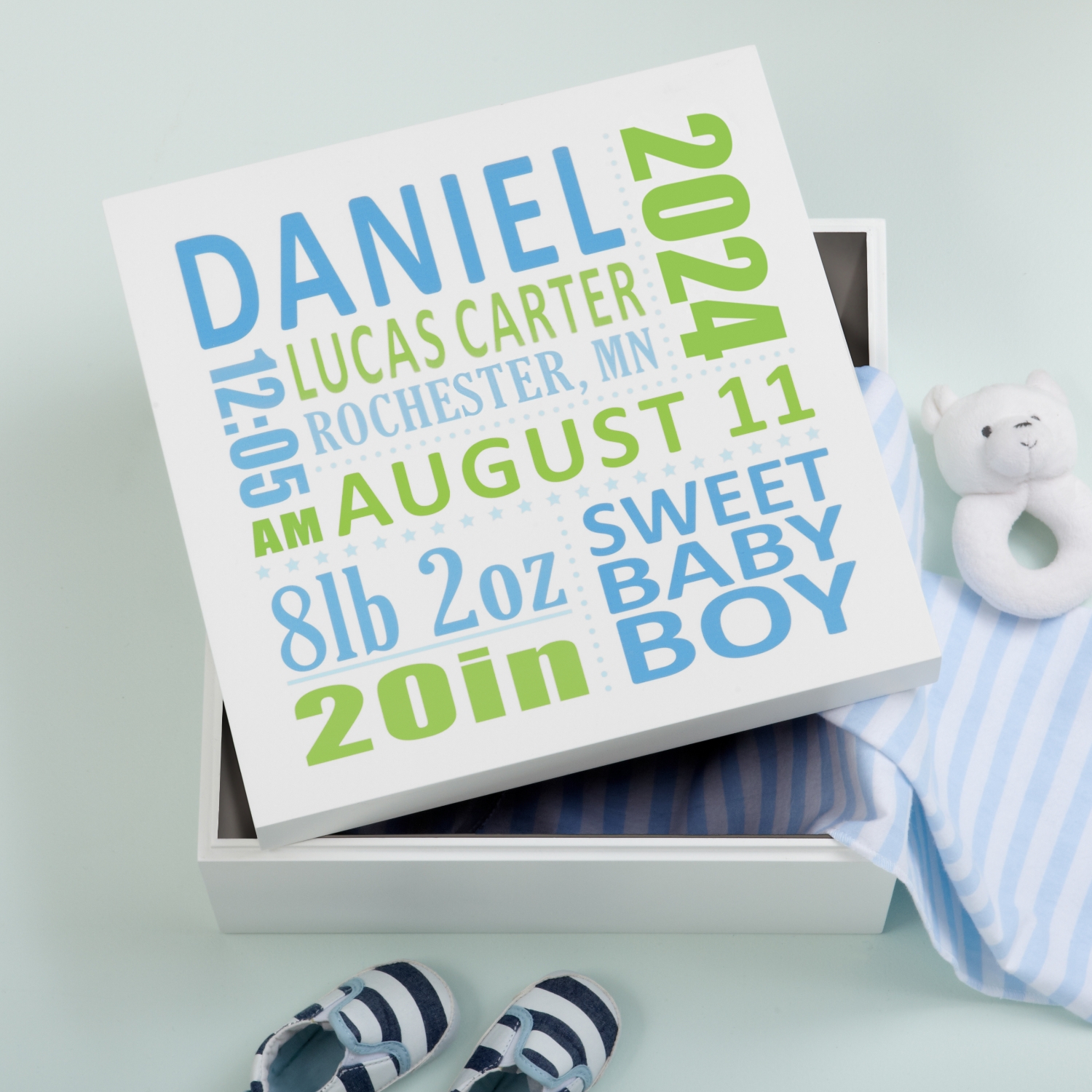 Baby's Cherished Personalized Keepsake Box