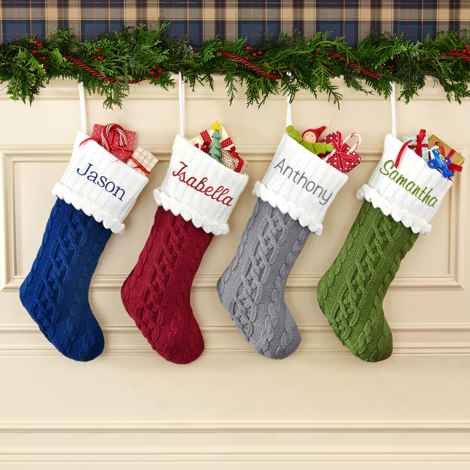 Cozy Cable Knit Personalized Stocking