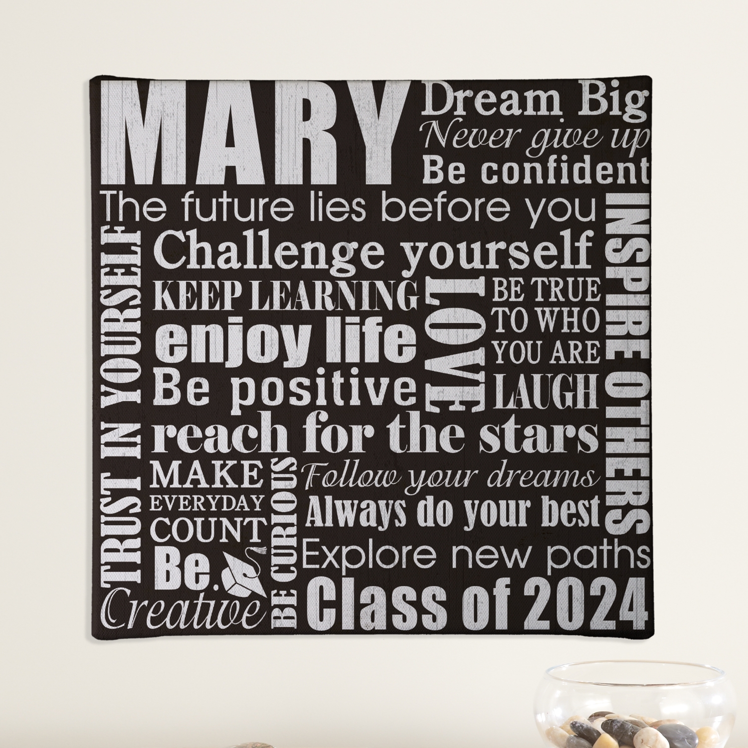 Dream Big Graduation Canvas