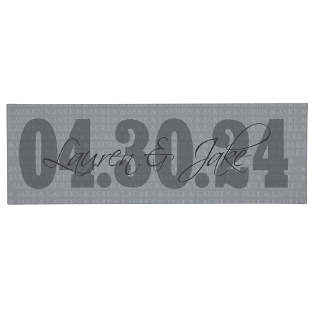 Treasure the Day Canvas - 6x18 Gray