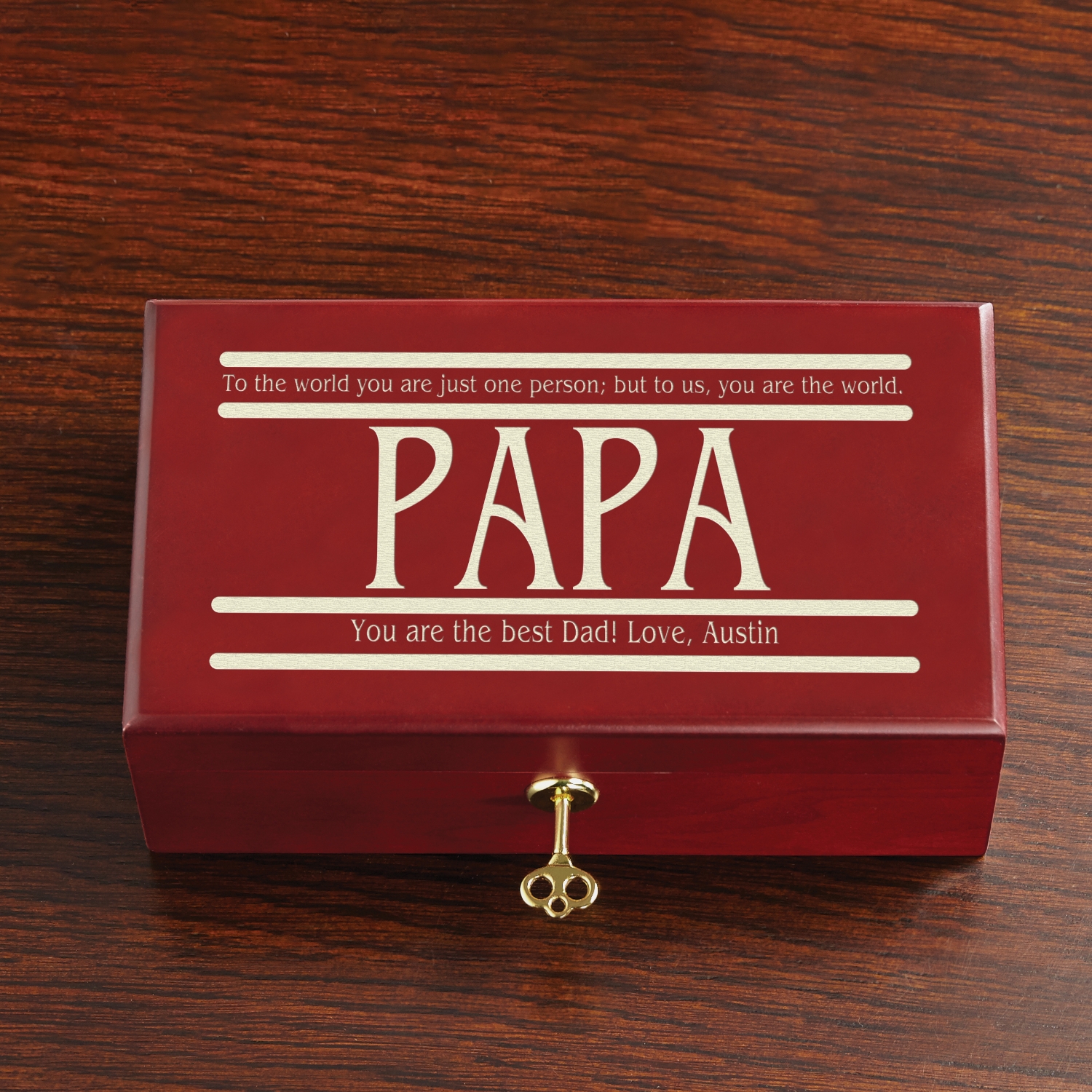 To the World Keepsake Box