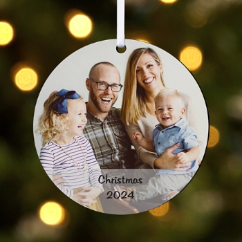 Picture-Perfect Photo Round Ornament