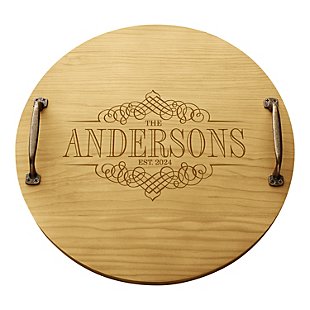 Decorative Family Name Classic Pine Wooden Tray