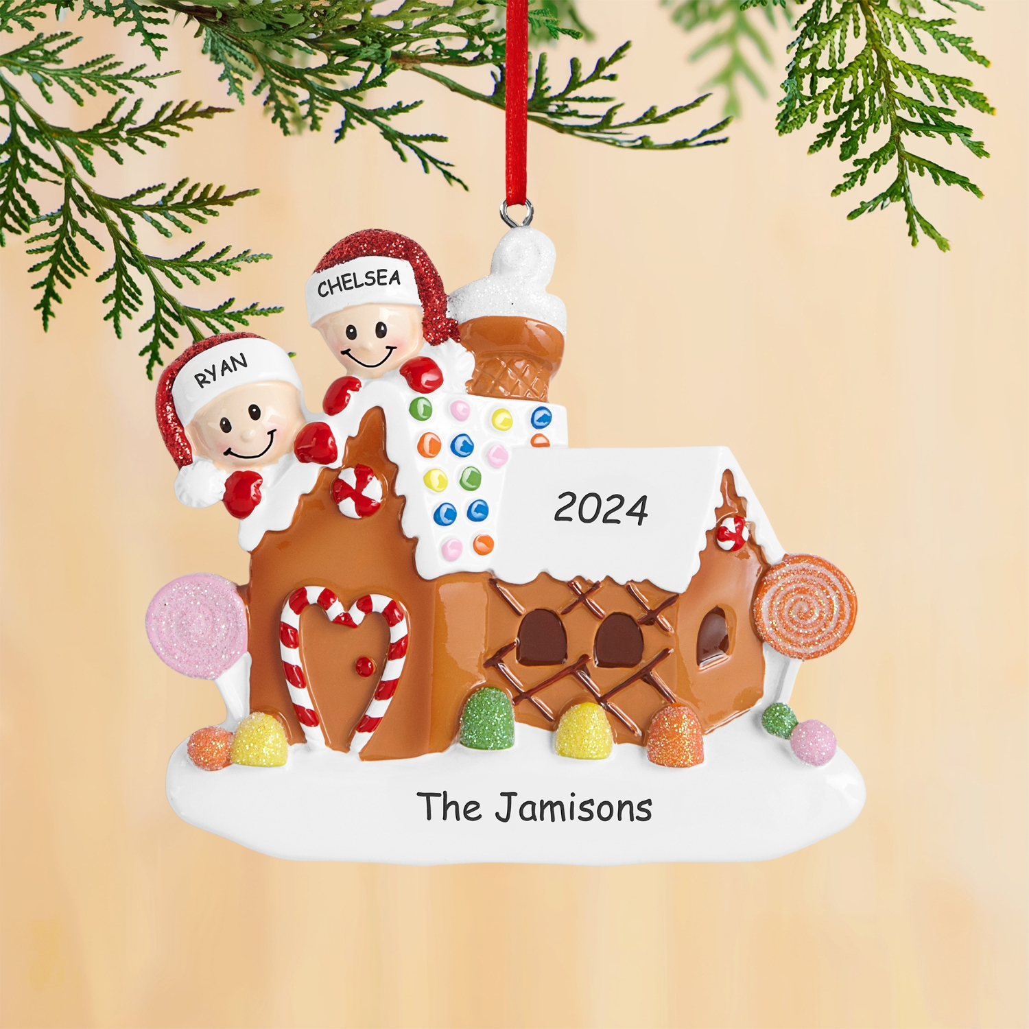 Gingerbread House Family Ornament