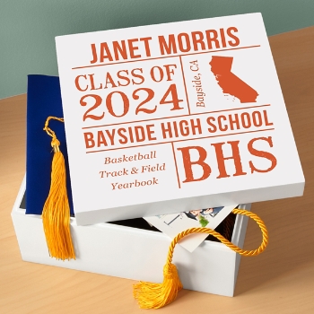 Graduation Memories Personalized Keepsake Box