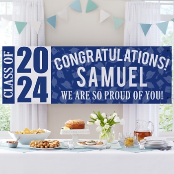 Top of the Class Personalized Graduation Banner