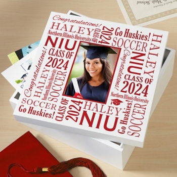 Treasured Memories Graduation Photo Keepsake Box