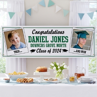 How Time Flies Graduation Photo Banner