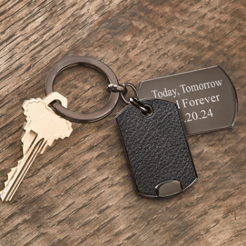 Metal Tag Keychain