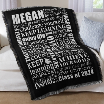 Dream Big Graduation Throw