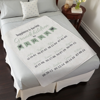 A Grandparents Love Plush Blanket