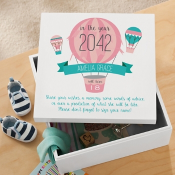 New Baby Time Capsule Keepsake Box