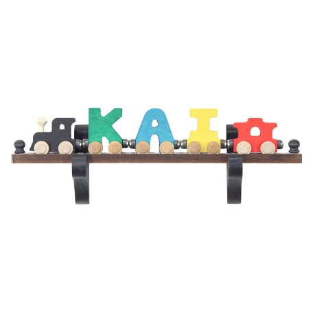 Primary Wooden Name Train - 3 Letters with Track