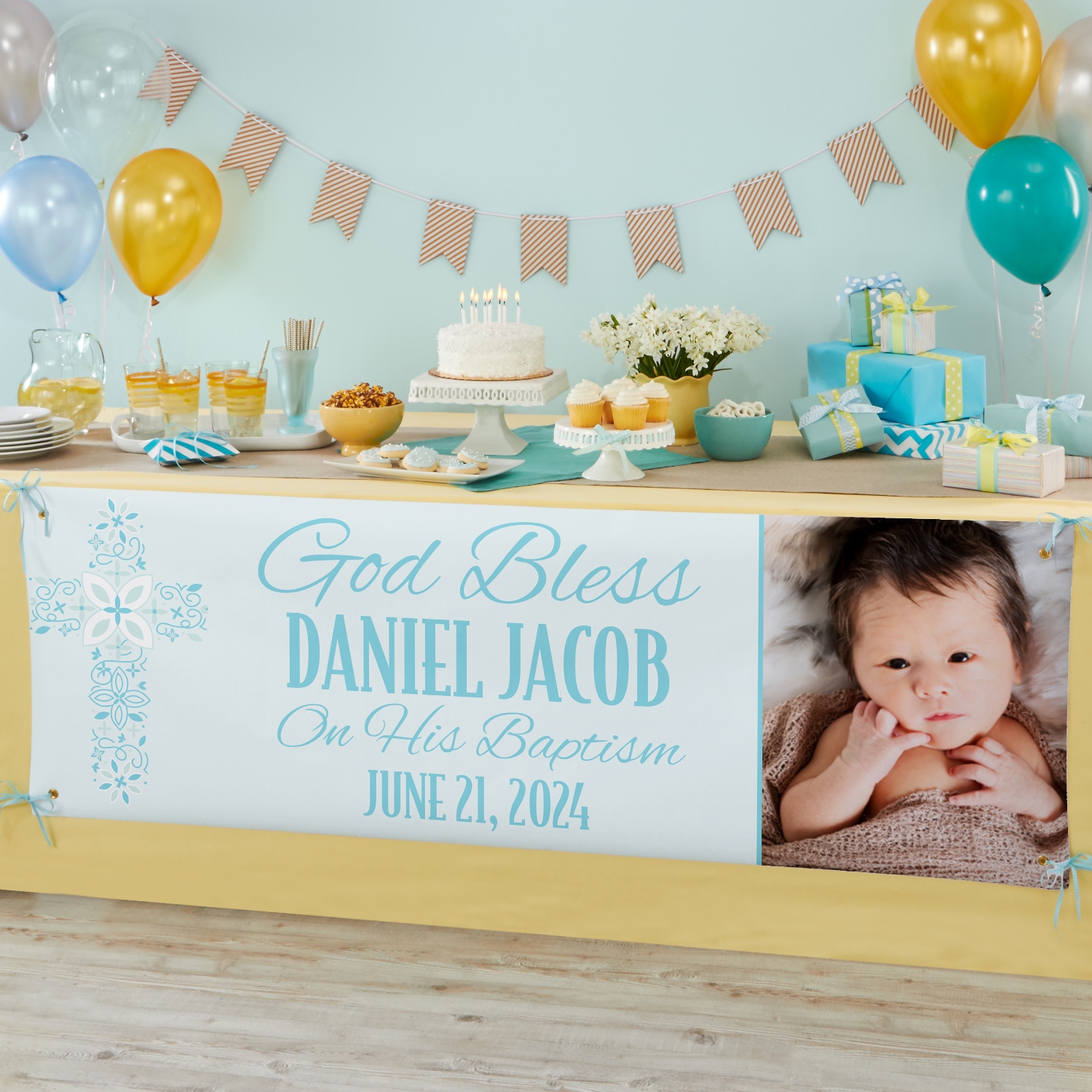 Baptism Celebration Photo Banner