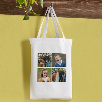 Picture-Perfect Photo Tile Tote Bag