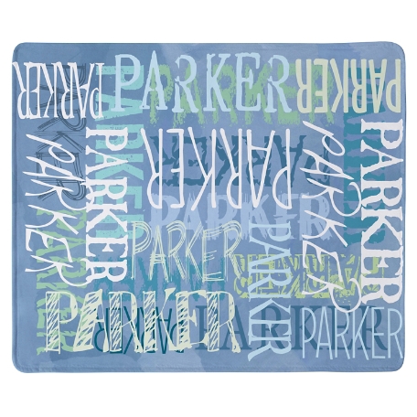 Signature Style Plush Blanket - Blue - L