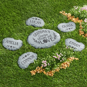 Love Blooms Personalized Garden Stones