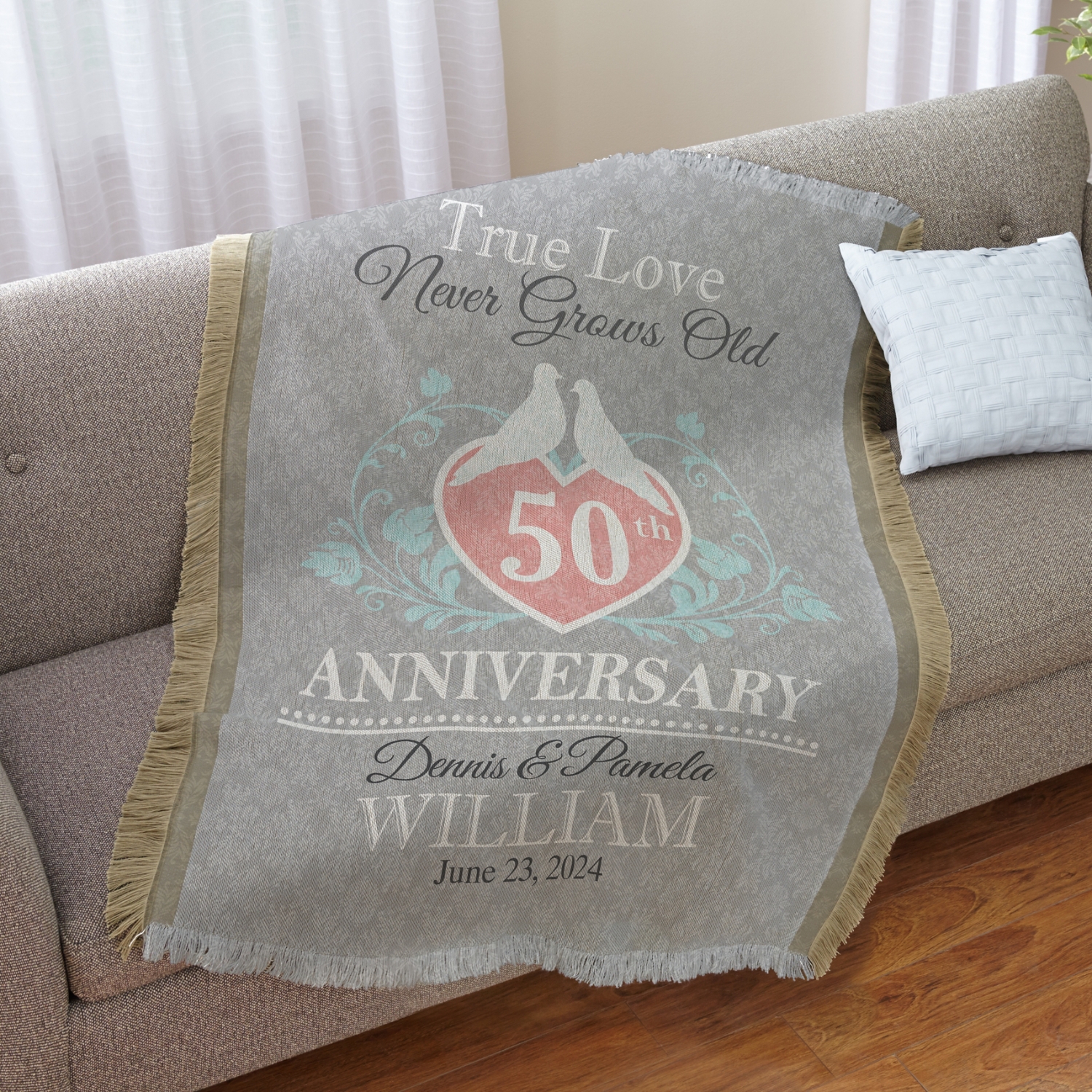 True Love Anniversary Throw