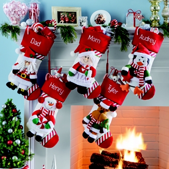 Candy Cane Family Stocking