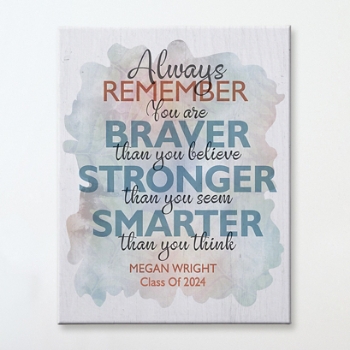 Always Remember Graduation Canvas