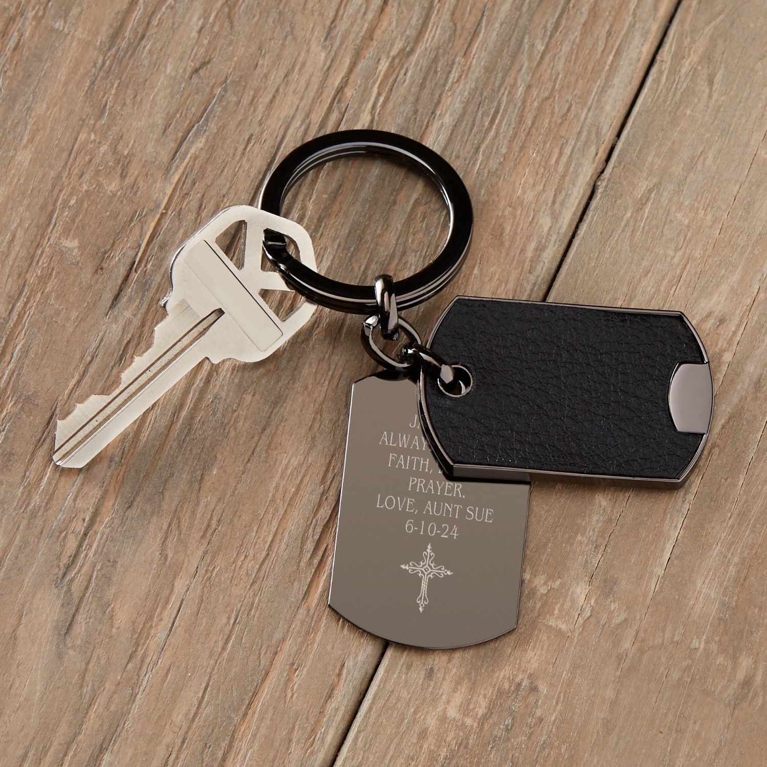 Expressions Of Faith Personalized Keychain