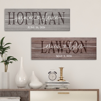 Eternal Love Connection Personalized Canvas