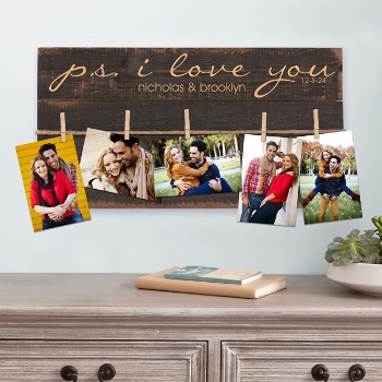 PS I Love You Rustic Wood Pallet Wall Art