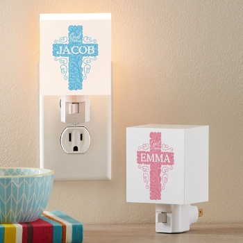 Divine Blessings Personalized Cross Nightlight