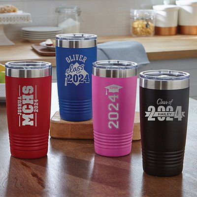 Travel Graduation Personalized Insulated Tumbler