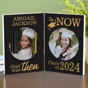 Then and Now Graduation Photo Panel