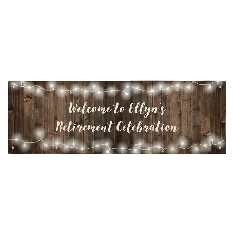 Rustic Wood Banner - 6ft
