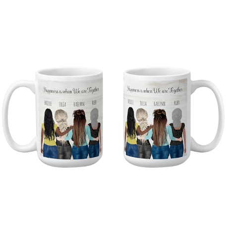 Forever Friends Mug-15oz- 4 Girls
