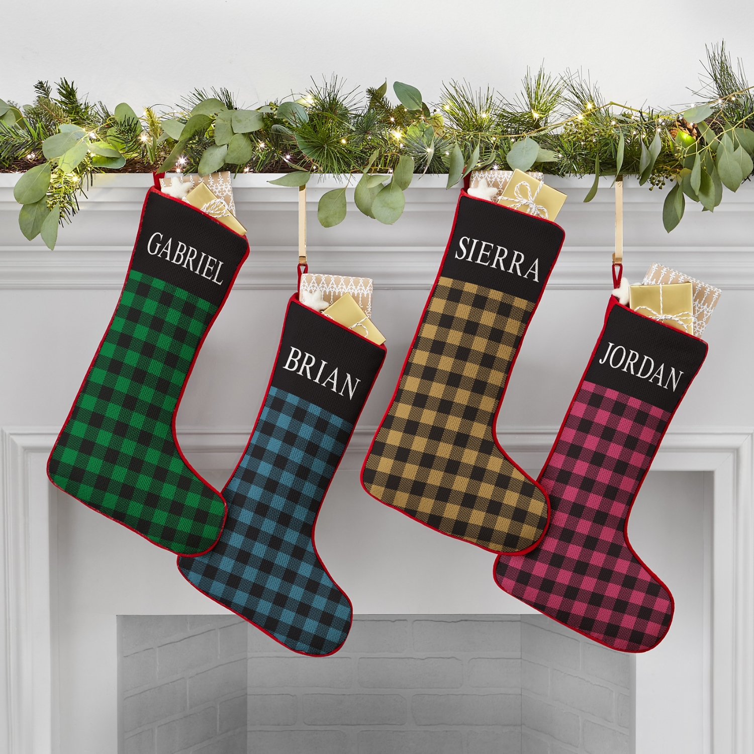 Buffalo Plaid Christmas Stockings