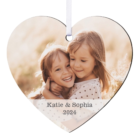 Picture-Perfect Photo with Message Heart Ornament