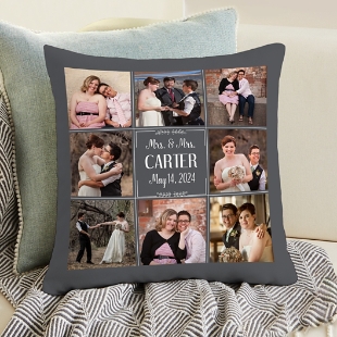 Our Best Day Ever Wedding Photo Pillow