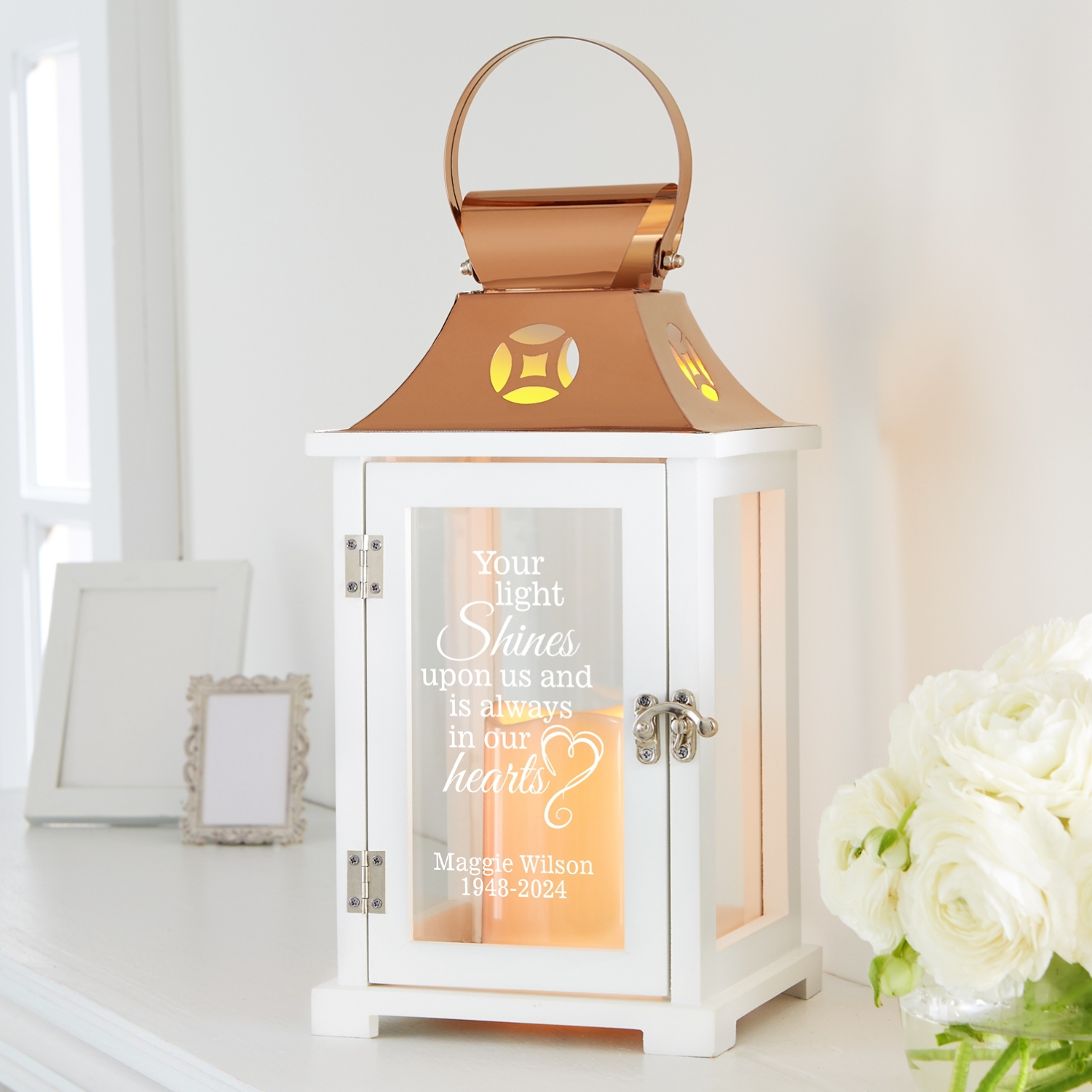 Radiant Memories Personalized Memorial Lantern